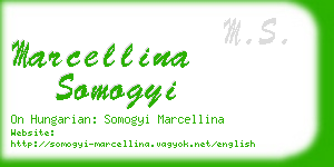 marcellina somogyi business card